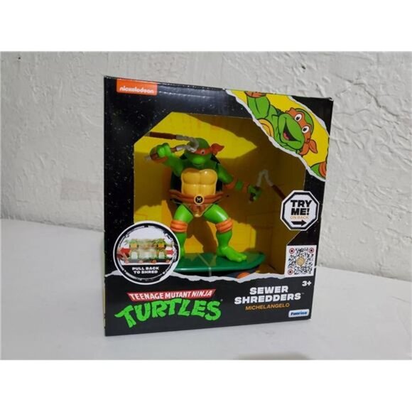 Nickelodeon Teenage Mutant Ninja Turtles Sewer Shredders Michelangelo Action Fig - Picture 4 of 10